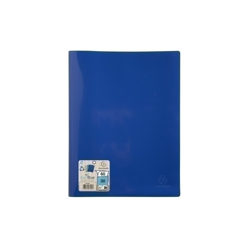 88182E-TARIF.EXACOMPTA BEE BLUE PP A4 30 F.AZUL precio por 12 unidades
