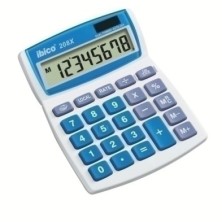 IB410062-CALCULADORA SOBREM. IBICO  8 DIG. 208X precio por 1 unidades