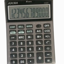 1230150-CALCULADORA MESA AURORA 12 DIG. DT661 precio por 6 unidades