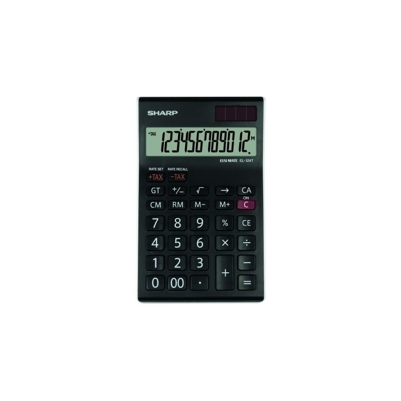 SH-EL124T WH-CALCULADORA SOBR.SHARP 12 DIG. EL-124T precio por 1 unidades