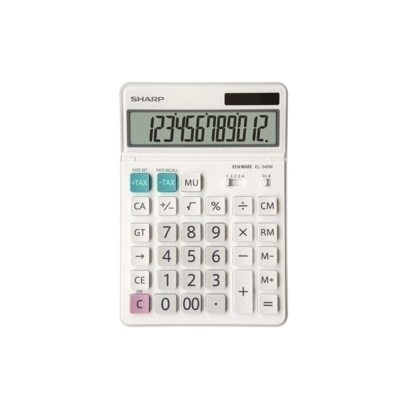 SH-EL340W-CALCULADORA SOBR.SHARP 12 DIG. EL-340W precio por 1 unidades