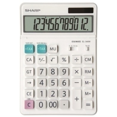 SH-EL340W-CALCULADORA SOBR.SHARP 12 DIG. EL-340W precio por 1 unidades