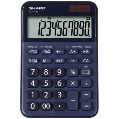 SH-ELM335 BBL-CALCULADORA SOBR.SHARP 10 DIG. EL-M335BB precio por 1 unidades