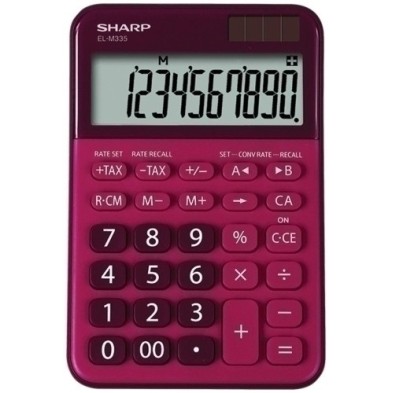 SH-ELM335 BRD-CALCULADORA SOBR.SHARP 10 DIG. EL-M335BR precio por 1 unidades