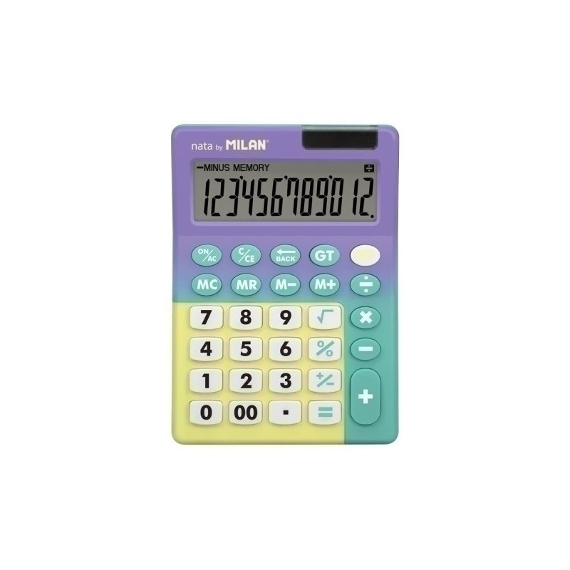 151812SNPRBL-CALCULADORA MESA MILAN 12 DIG.LI/TQ B/1 precio por 1 unidades