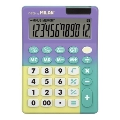 151812SNPRBL-CALCULADORA MESA MILAN 12 DIG.LI/TQ B/1 precio por 1 unidades