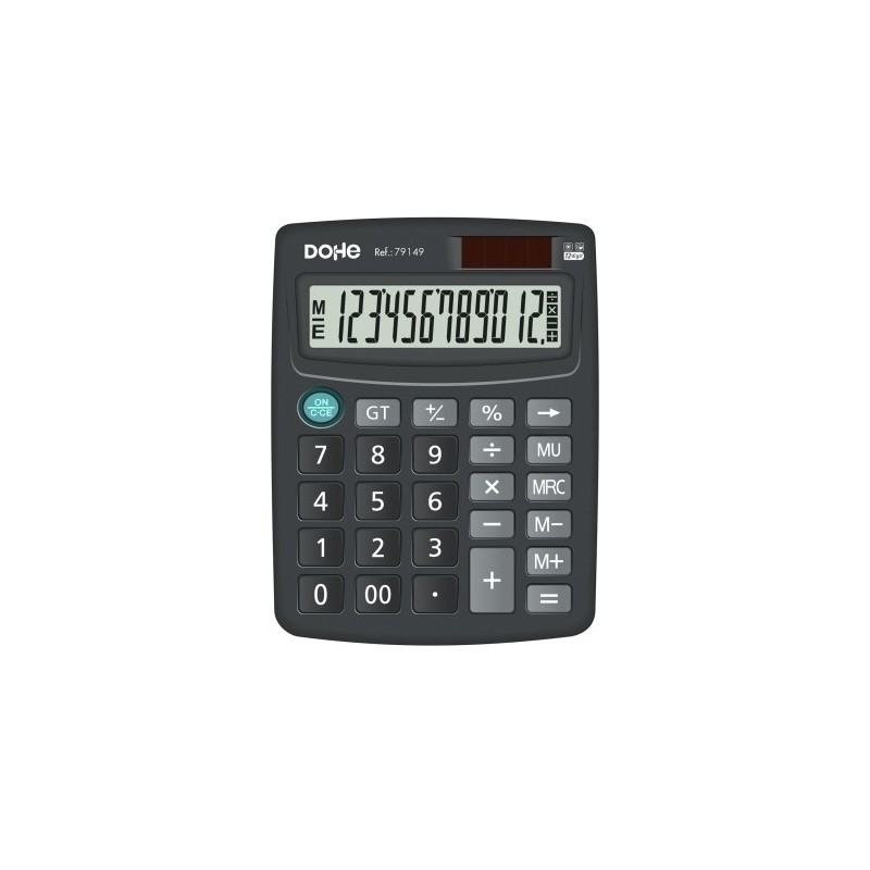 79149-CALCULADORA MESA DOHE 12 DIG. NEGRO precio por 1 unidades