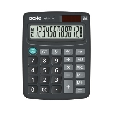 79149-CALCULADORA MESA DOHE 12 DIG. NEGRO precio por 1 unidades