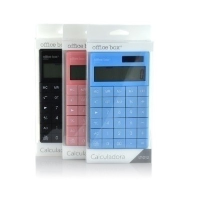 LT-D1226-CALCULADORA MESA OFF.BOX 12 DIG. AZUL precio por 1 unidades