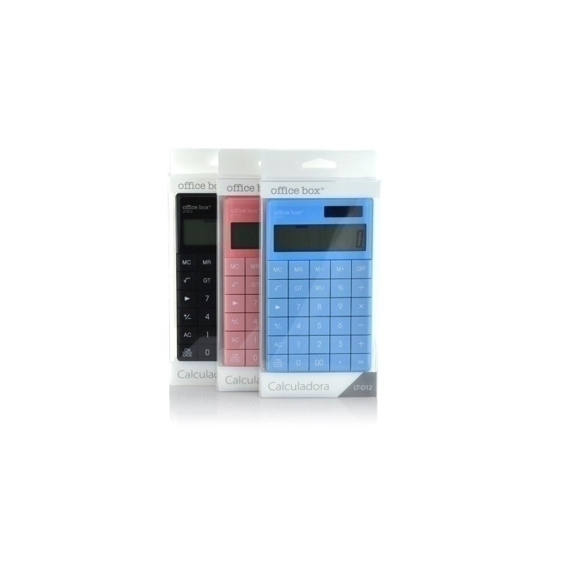 LT-D1268-CALCULADORA MESA OFF.BOX 12 DIG. NEGRO precio por 1 unidades