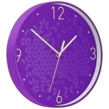 90150062-RELOJ PARED LEITZ ANALOGICO 29 CM VIOLET precio por 1 unidades