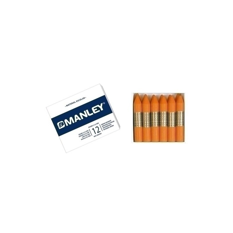 MNC04497-CERAS MANLEY EST.D/12 NARANJA-6 precio por 1 unidades