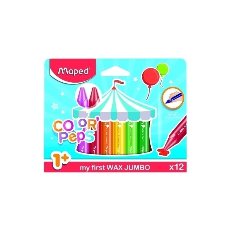 861311-CERAS MAPED WAX JUMBO ESTUCHE DE 12 precio por 1 unidades