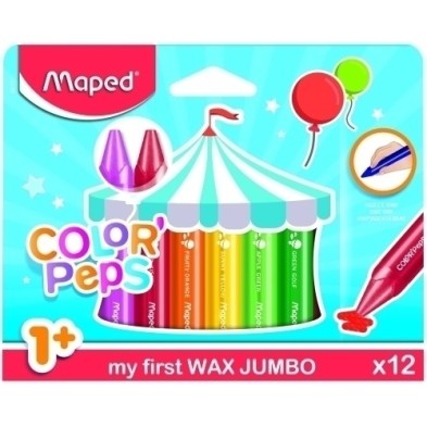 861311-CERAS MAPED WAX JUMBO ESTUCHE DE 12 precio por 1 unidades