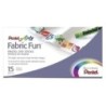 PTS-15-CERAS PENTEL TEXTIL PASTEL CAJA 15 precio por 1 unidades