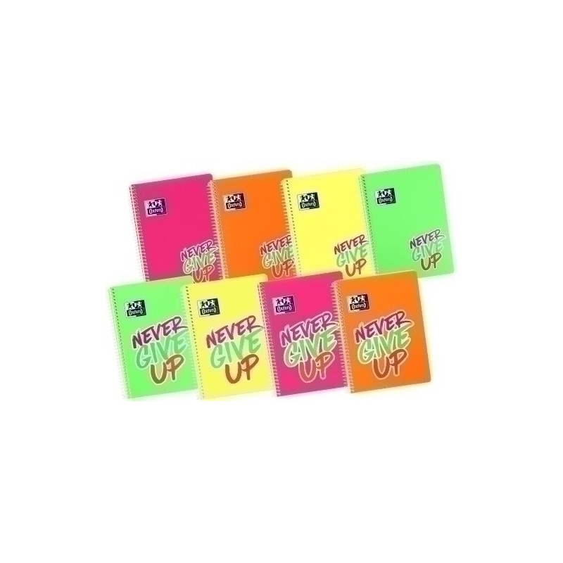400106578-BLOCK OXF.NEON PP Fº 80h CD.4 SURTIDO precio por 24 unidades