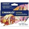 MNQ00412-CERAS MANLEY ACUARELABLES ESTUCHE DE 12 precio por 1 unidades