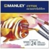 MNQ00424-CERAS MANLEY ACUARELABLES ESTUCHE DE 24 precio por 1 unidades