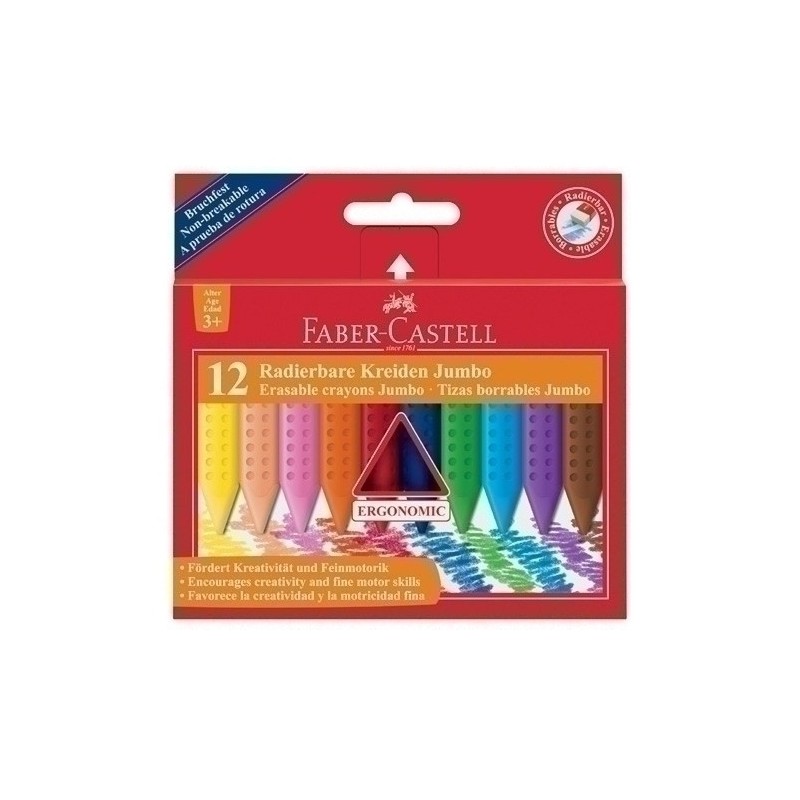 122540-CERAS FABER GRIP JUMBO ESTUCHE DE 12 precio por 1 unidades
