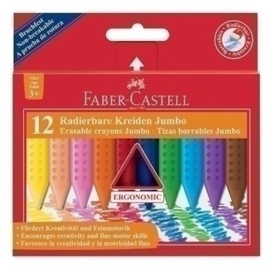 122540-CERAS FABER GRIP JUMBO ESTUCHE DE 12 precio por 1 unidades