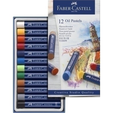 127012-CERAS PASTEL FABER GOLDFABER STUDIO C/12 precio por 1 unidades