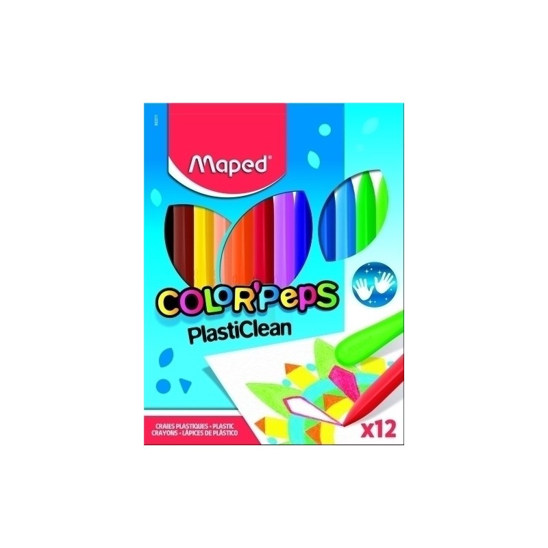 862011-CERAS MAPED PLASTICLEAN ESTUCHE DE 12 precio por 1 unidades