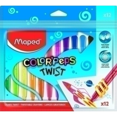 860612-CERAS MAPED TWIST ESTUCHE DE 12 precio por 1 unidades