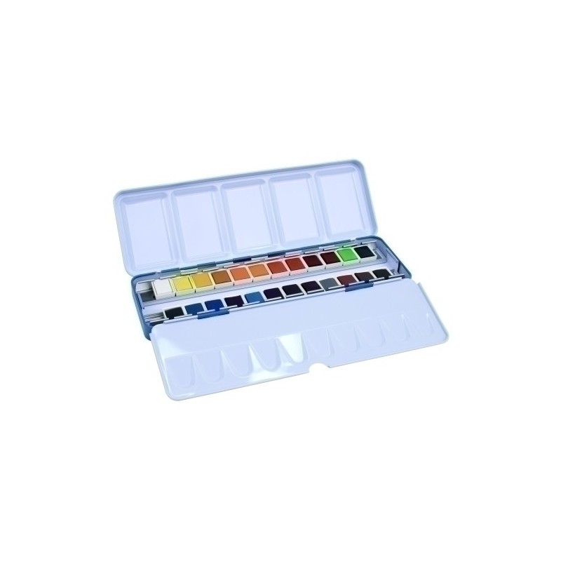 05B1624-ACUARELAS MILAN Est.METAL DE 24 precio por 1 unidades