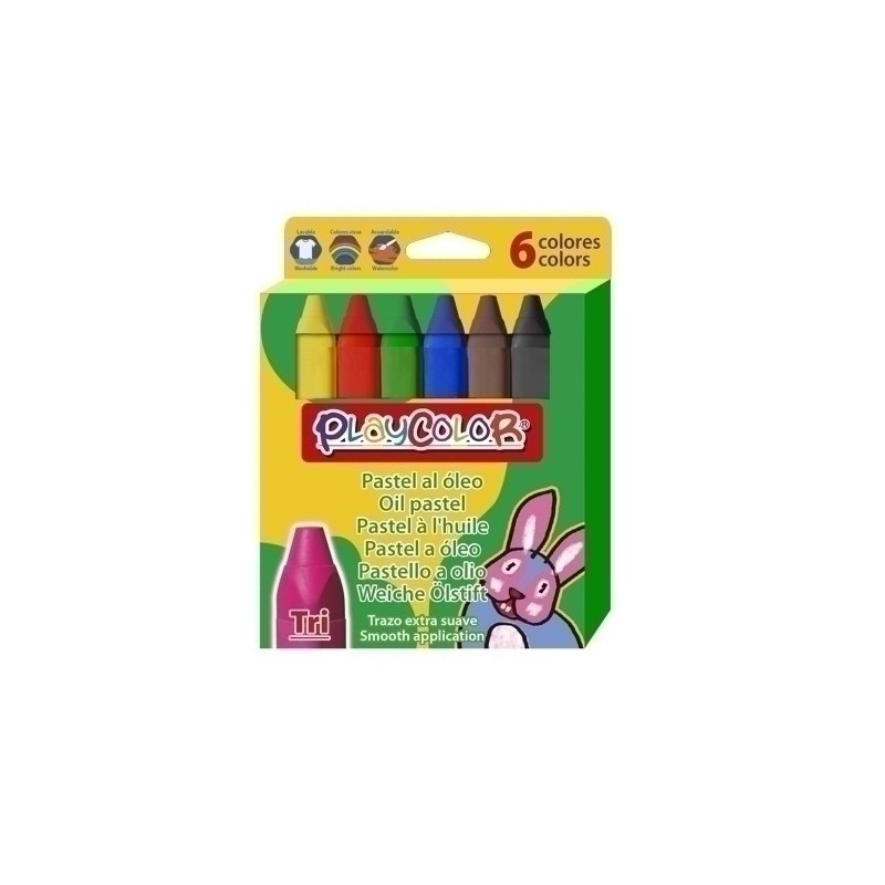 21411-CERAS PASTEL INSTANT PLAY. TRI OLEO C/6 precio por 1 unidades