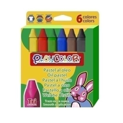 21411-CERAS PASTEL INSTANT PLAY. TRI OLEO C/6 precio por 1 unidades