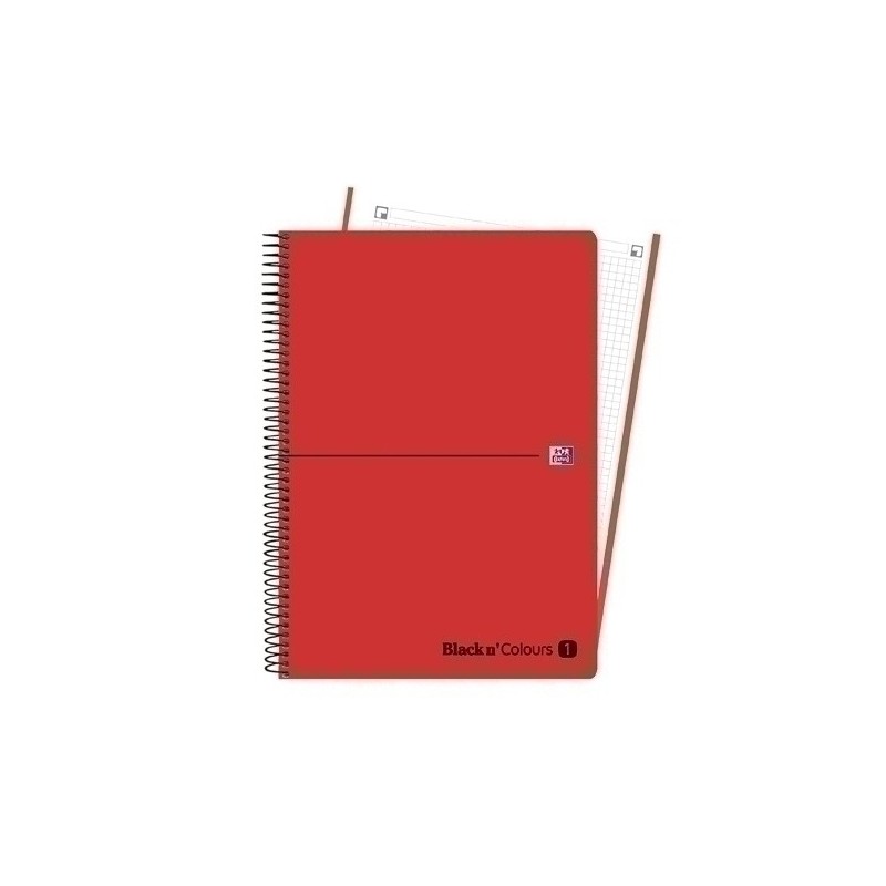 400109040-BLOCK OXF. EU.BOOK 1 PP A4 80h CD.5 ROJO precio por 25 unidades