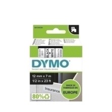 S0720530-CINTA ROT.DYMO LM D1 7m 12 NEGR.s/BLANCO precio por 1 unidades