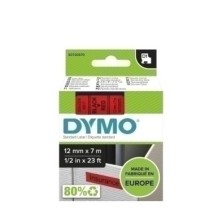 S0720570-CINTA ROT.DYMO LM D1 7m 12 NEGR.s/ROJO precio por 1 unidades