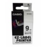 XR-9WE1-CINTA ROT.CASIO 8m  9 NEGRO s/BLANCO precio por 1 unidades