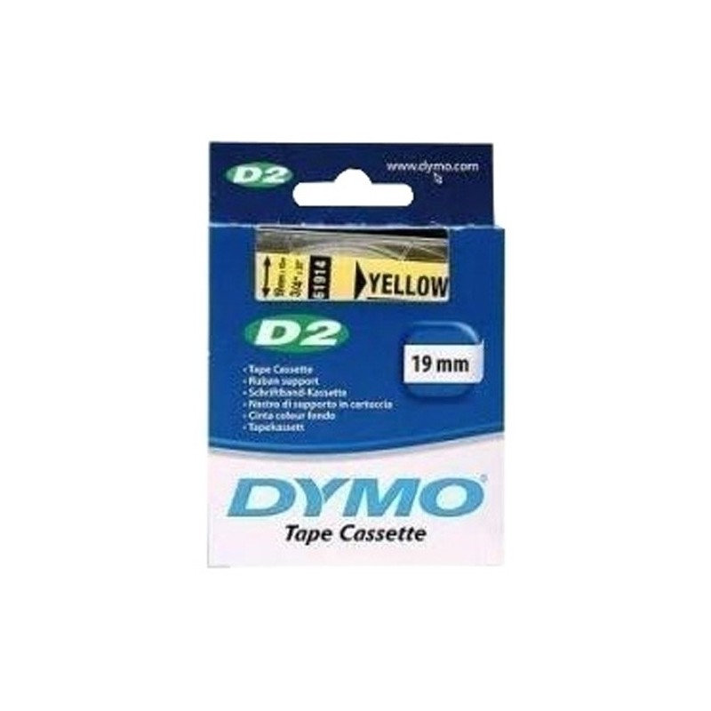 S0721180-CINTA ROT.DYMO LM D2 fondo 10m 19 AMARIL precio por 1 unidades