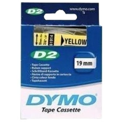 S0721180-CINTA ROT.DYMO LM D2 fondo 10m 19 AMARIL precio por 1 unidades