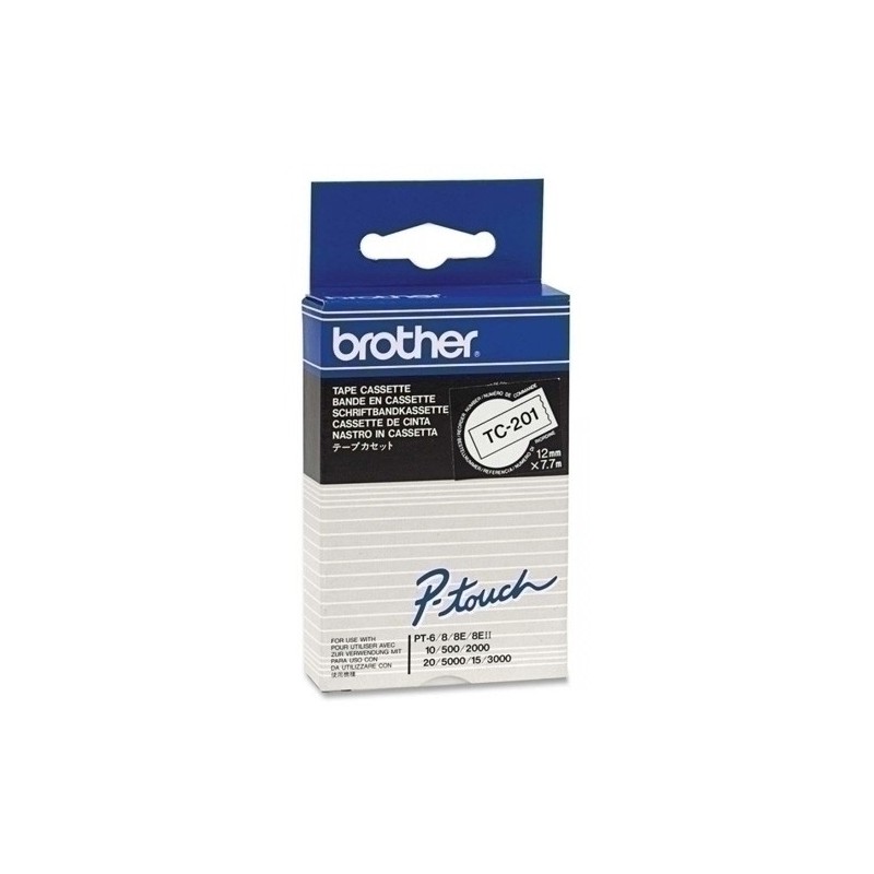 TC-201-CINTA ROT.BROTHER LAM.7.7m 12 NEG.s/BLAN precio por 1 unidades