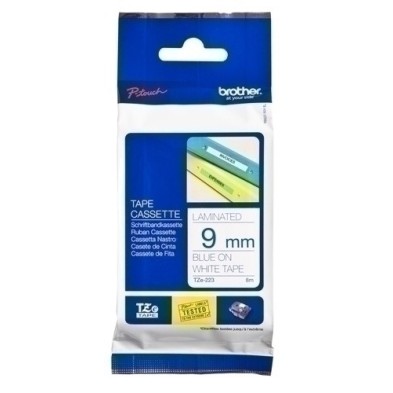 TZE-223-CINTA ROT.BROTHER LAM.8m  9 AZUL s/BLANC precio por 1 unidades