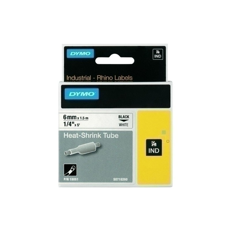 18051-CINTA ROT.DYMO RHINO TERM.RTR.  6 BLAN precio por 1 unidades