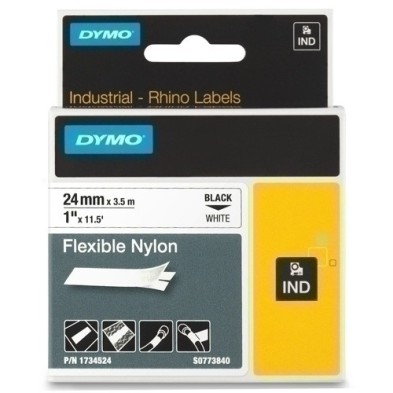 1734524-CINTA ROT.DYMO RHINO NYLON FLEX.24 BLAN. precio por 1 unidades
