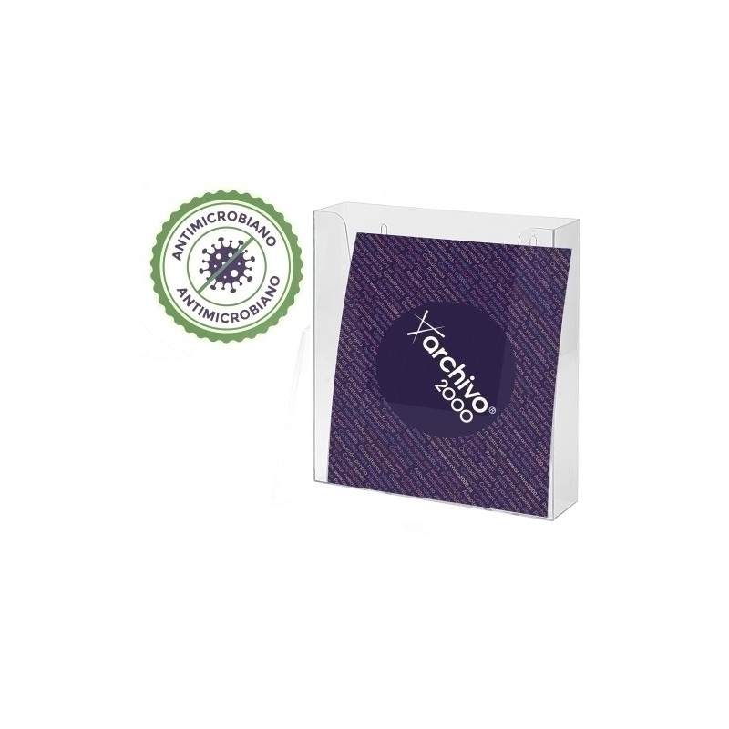 9007AM CS TP-EXPOSITOR MURAL A5 VERT.ANTIMICR.CRISTAL precio por 1 unidades