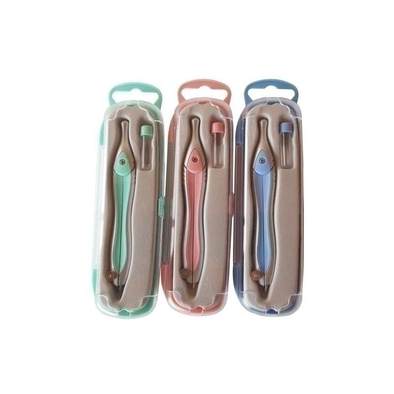 801526-COMPAS DFH ESCOLAR SURTIDOS PASTEL precio por 1 unidades