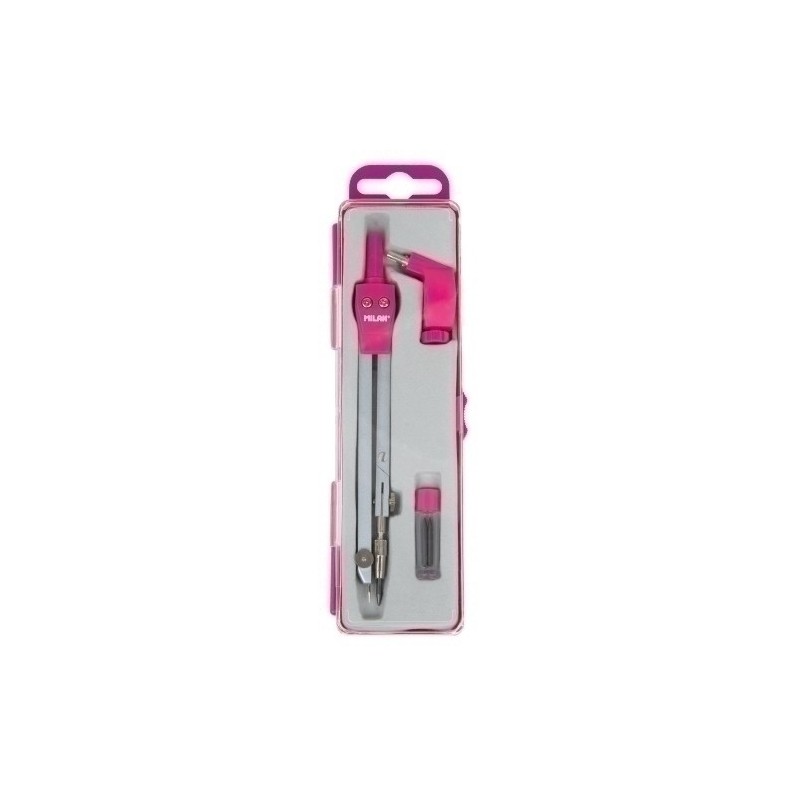 11101P-COMPAS MILAN ACID C/ADAPTADOR ROSA precio por 1 unidades