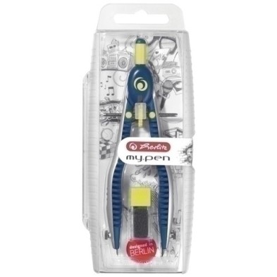 11122330-COMPAS HERLITZ MY.PEN CON BIGOTERA AZUL precio por 4 unidades