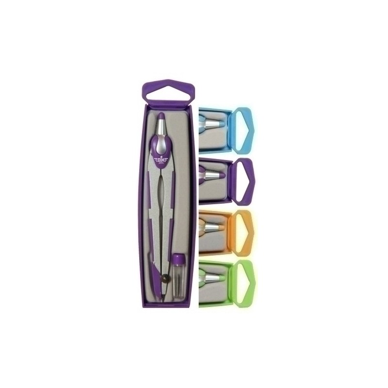 802248-COMPAS ESCOLAR PROTECTOR AGUJA SURTIDO precio por 1 unidades