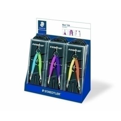 556 CA9PR5-COMPAS STAEDTLER MARS 556 NEON EXP.9 precio por 1 unidades
