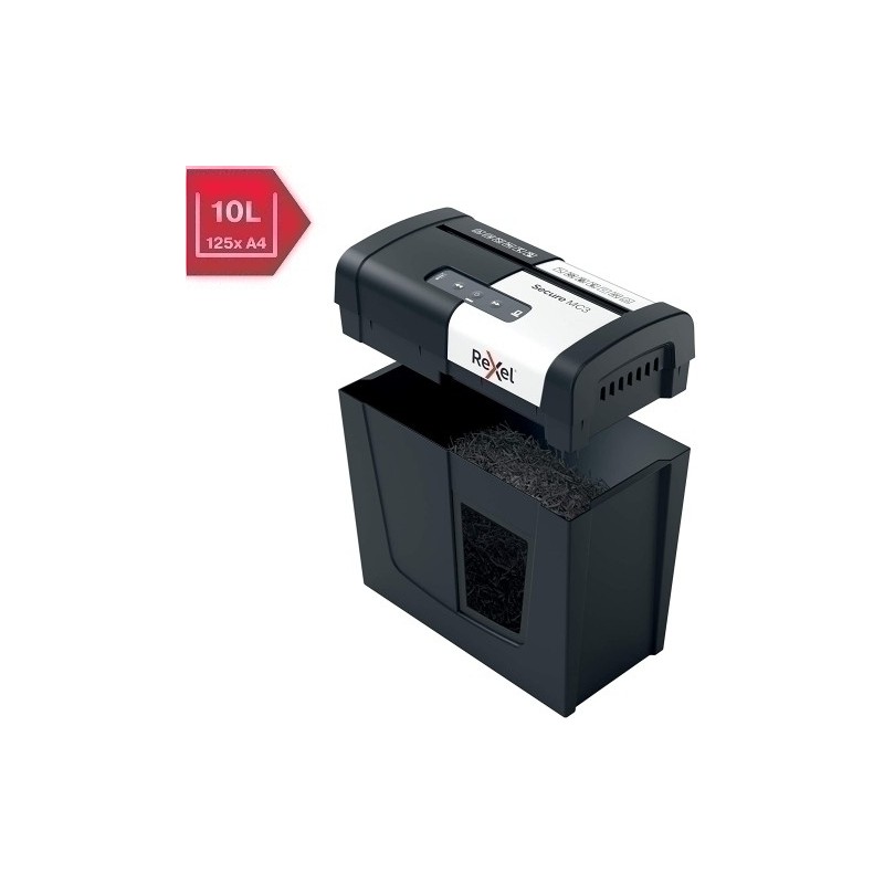 2020128EU-DESTRUCTORA REXEL SECURE MC3 NEGRO precio por 1 unidades