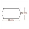 8512100-ETIQ.PRECIOS METO Nº2 22x12 BLANCO precio por 42 unidades