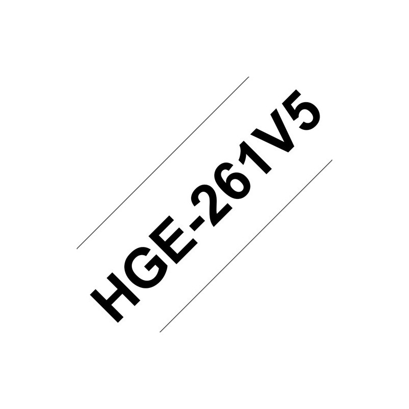 HGE261V5-CINTA ROT.BROTHER LAM.8m 36 NEG.s/BLANCO precio por 1 unidades