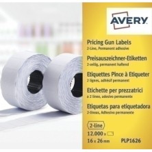 PLP1626-ETIQ.PRECIOS AVERY 26x16 BLANCO precio por 1 unidades